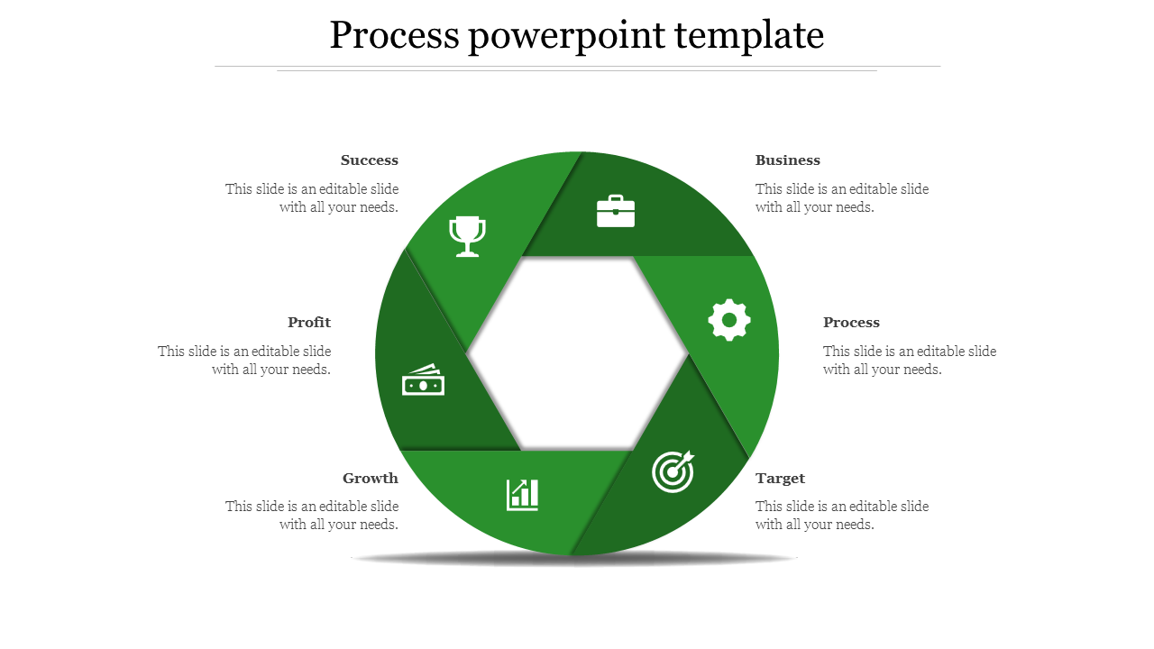 process powerpoint template-Green